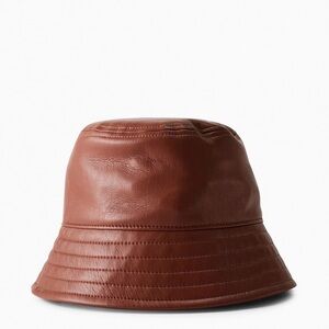 Aritzia Sandra Vegan Leather Bucket Hat